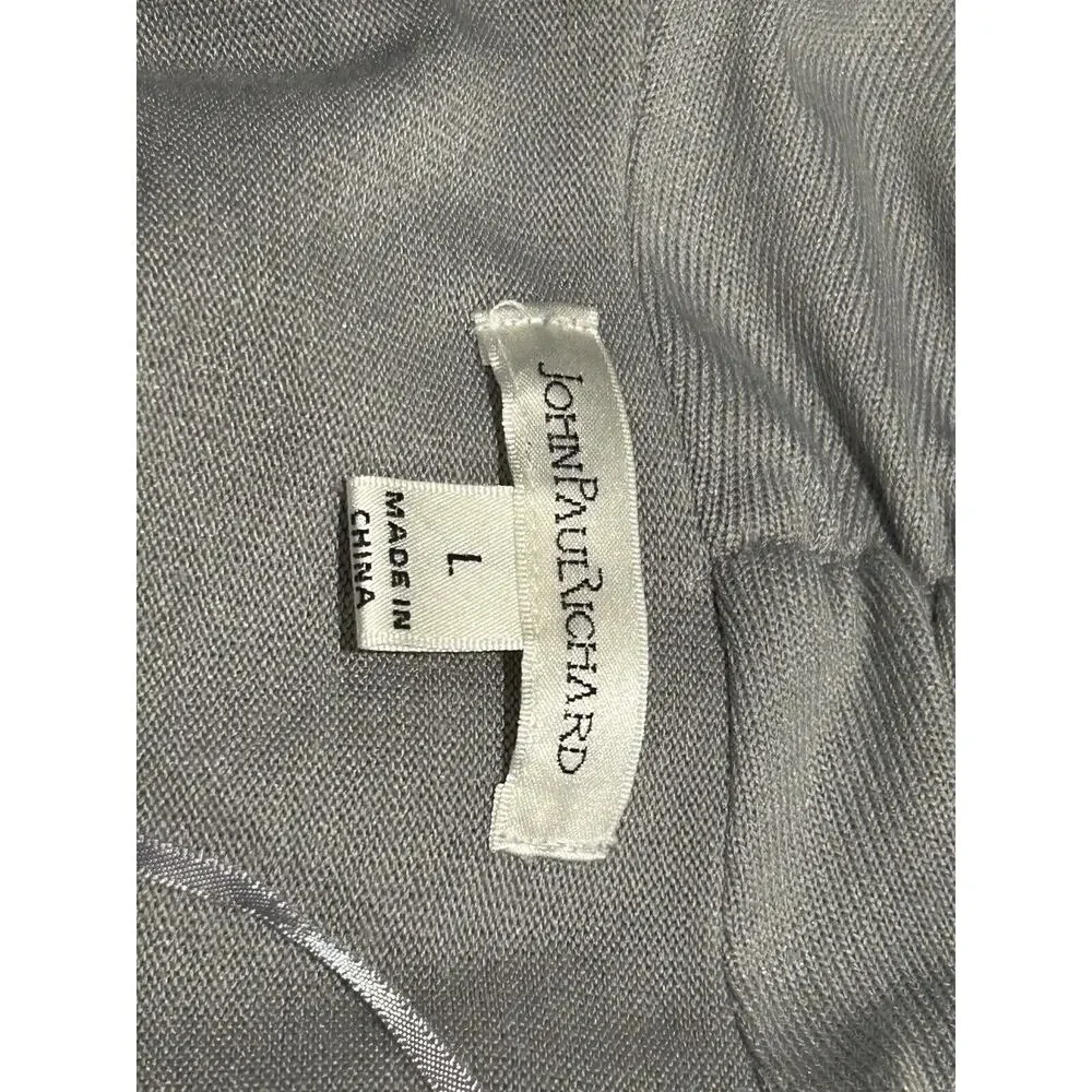 John Paul Richard Women's size Large Gray Cardigan - Picture 3 of 3